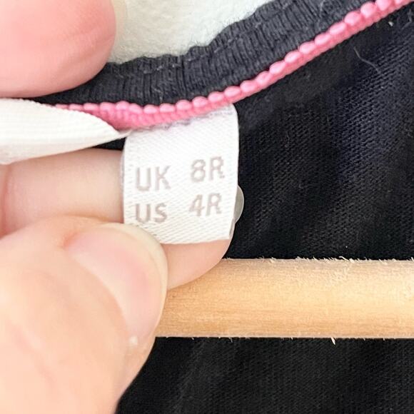 Boden Classic Jersey Dress Cup Sleeves Knee Lengthy Wom  size 4 Black - Picture 5 of 8